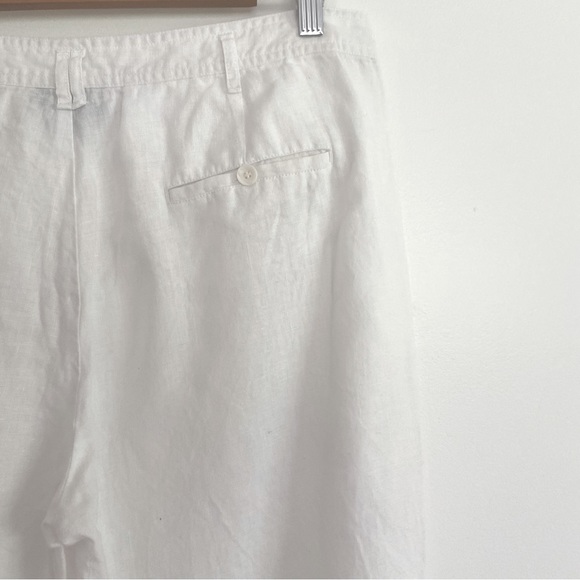 Witchery 100% pure linen white pants Size 12 - Picture 3 of 6
